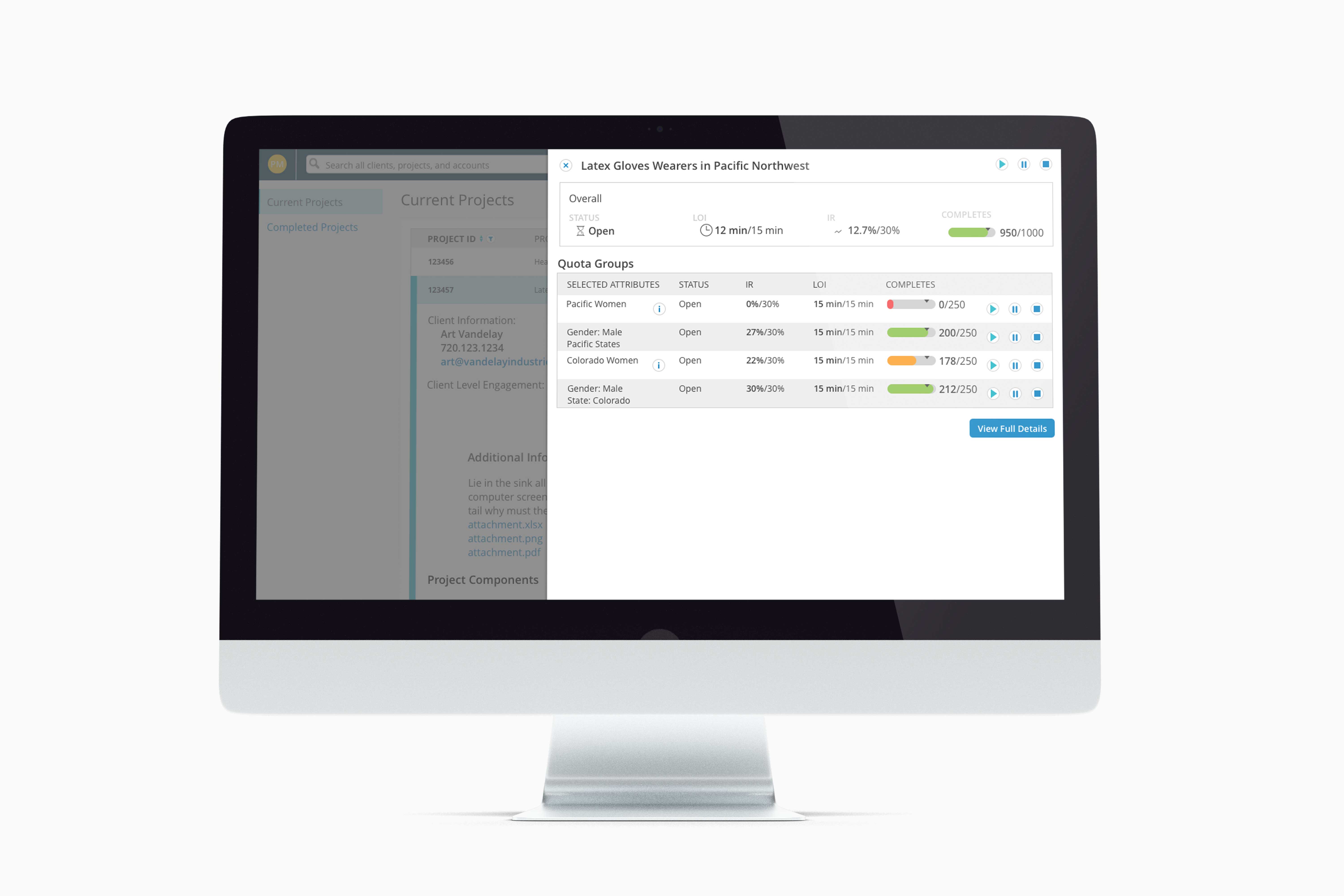 MarketOnce - Project Monitoring
